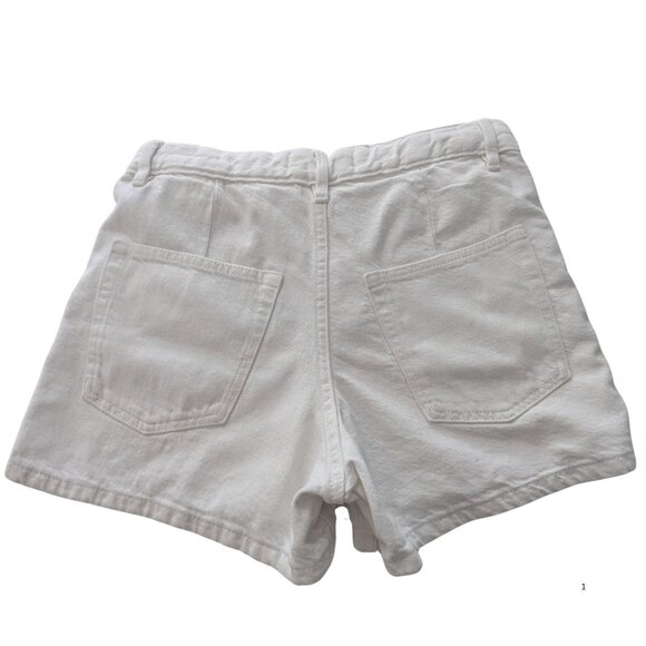 💎ZARA Kids White Eyelet Denim Shorts – Size 13–14Y (164 cm) EUC - Picture 4 of 6